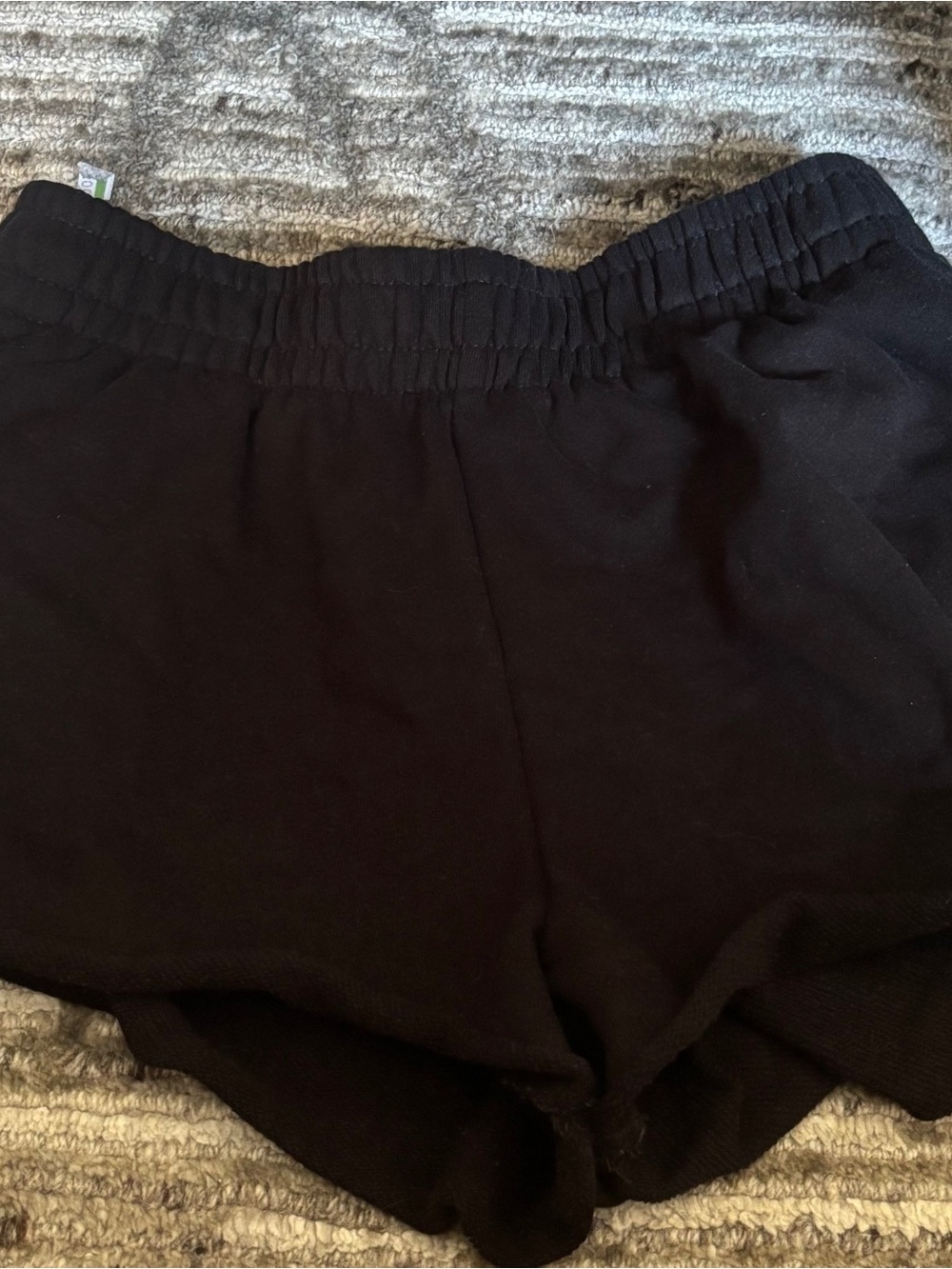Garage Black Athletic Elastic-Waist Shorts